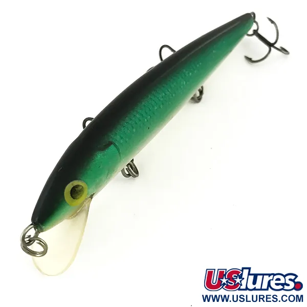 Rapala Husky Jerk 12 Kunstaas, Groen/Goud, 13g, Suspender, #7352