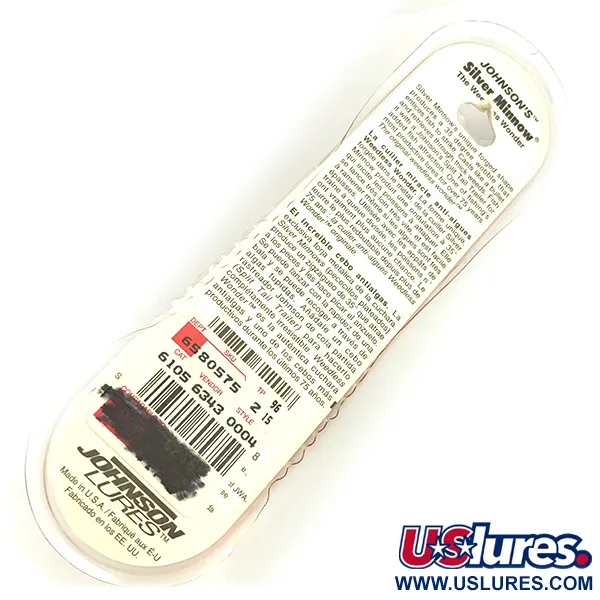 Johnson Silver Minnow Lepel, Verzilverd, 14g, Spinnerblad, #7360