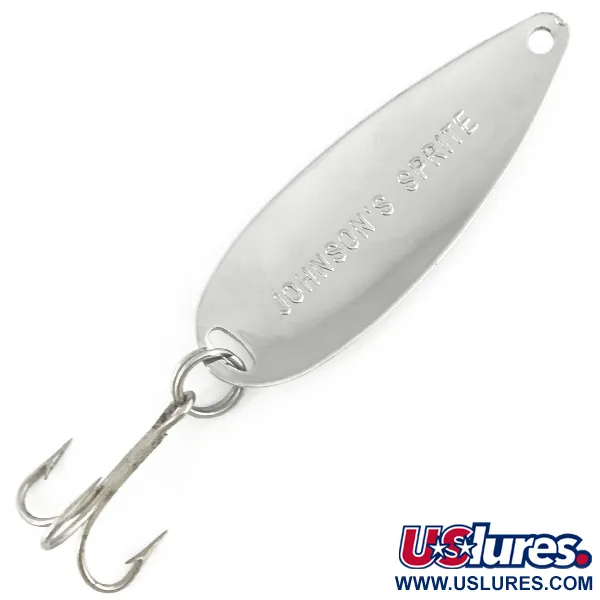 Johnson Sprite Lepel, Nikkel / Rood, 10g, Vintage USA, #7361