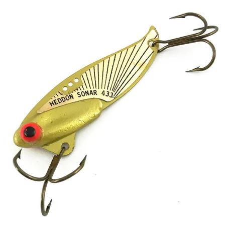 Heddon Sonar 433 Blade Lure, Goud, 14g, Multi-Gatsysteem, #7385