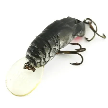 Rebel WEE-CRAWFISH Crankbait, Zilver/Zwart, 6g, Kreeft-imitatie, #7387