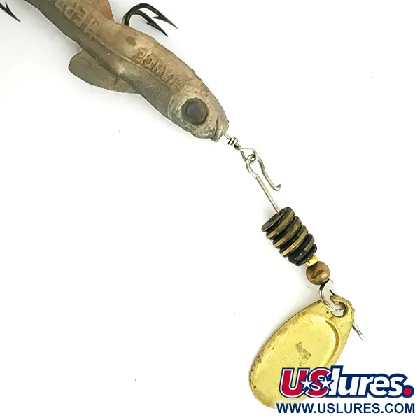 Mepps Comet Mino 1 Spinner, Goud, 4,5g, Wisselhaak, #7394