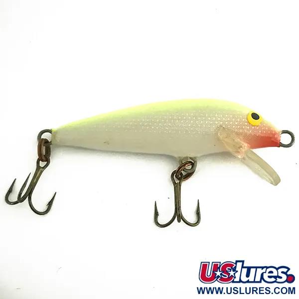 Rapala Original Floater F5 Plug, Chartreuse, 2.3g, Balsahout, #7399