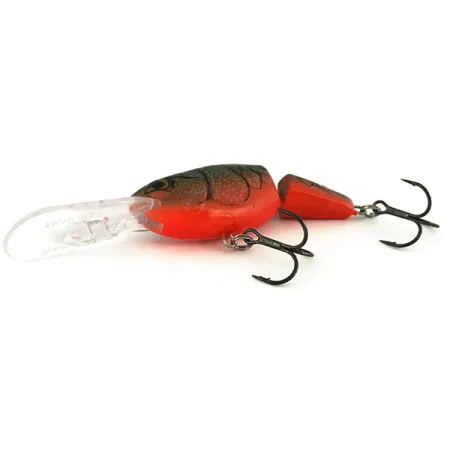 Rapala Jointed Shad Rap JSR07 Plug, Olijfgroen/Oranje, 12g, #7401