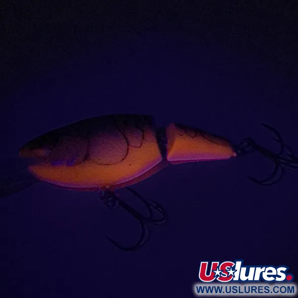 Rapala Jointed Shad Rap JSR07 Plug, Olijfgroen/Oranje, 12g, #7401