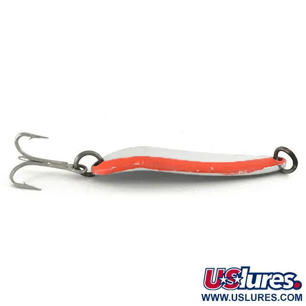 Luhr Jensen Krocodile Die #4 UV Lepel, Nikkel / Rood, 19g, UV, #7411