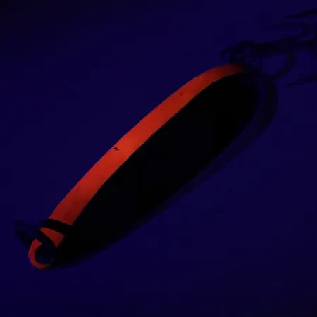 Luhr Jensen Krocodile Die #4 UV Lepel, Nikkel / Rood, 19g, UV, #7411