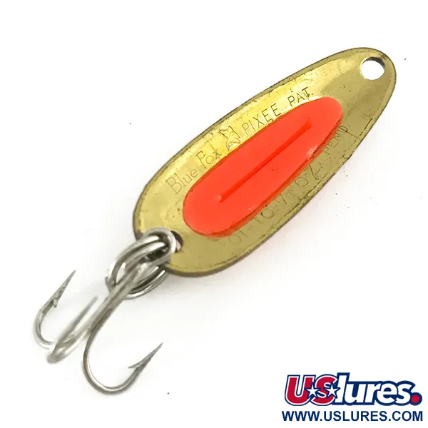 Blue Fox Pixee UV Lepel, Goud/Roze, 4.5g, UV-Zalmei, #7420