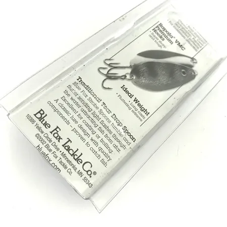 Blue Fox Strobe Tear Drop Spoon Lepel, Fire Tiger, 11g, VMC Dreg, #7423