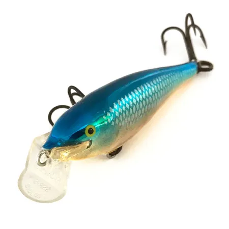 Rapala Shallow Shad Rap Plug, Blauw/Goud, 5g, Balsa, #7439