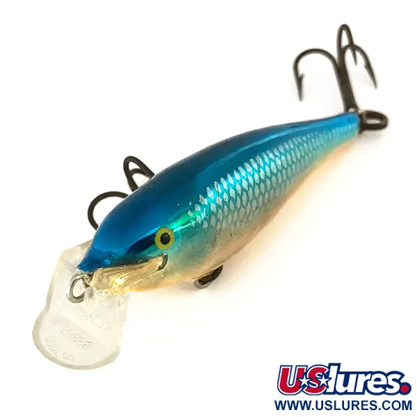 Rapala Shallow Shad Rap Plug, Blauw/Goud, 5g, Balsa, #7439