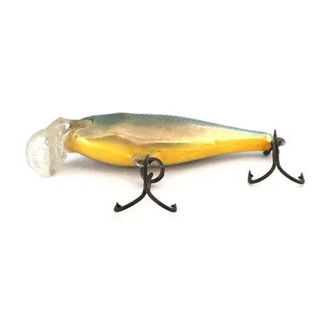 Rapala Shallow Shad Rap Plug, Blauw/Goud, 5g, Balsa, #7439