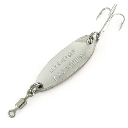 Luhr Jensen Krocodile UV Lepel, Nikkel/Oranje, 7g, UV-strip, #7447