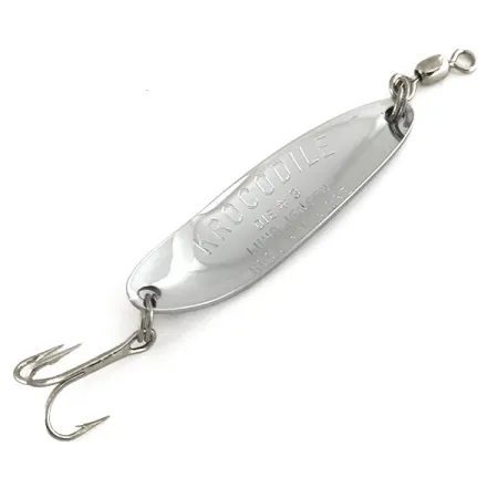 Luhr Jensen Krocodile Die #3 UV Lepel, Nikkel/Oranje, 10g, #7448