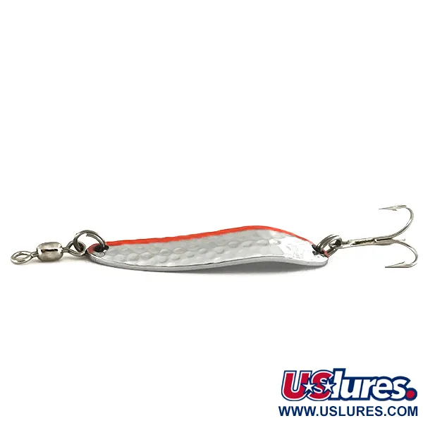 Luhr Jensen Krocodile Die #3 UV Lepel, Nikkel/Oranje, 10g, #7448