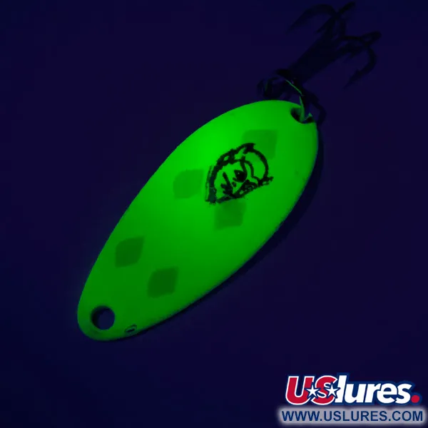 Eppinger Dardevle Devle Dog 5200 UV Lepel, Geel/Groen, 7g, UV, #7452