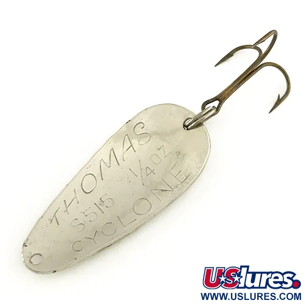 Thomas Cyclone Lepel, Zilver / Rood / Wit, 7g, Schubbenpatroon, #7454