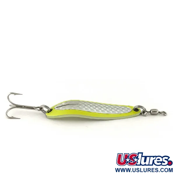 Luhr Jensen Krocodile Die #3 UV Lepel, Chartreuse, 10g, UV, #7468