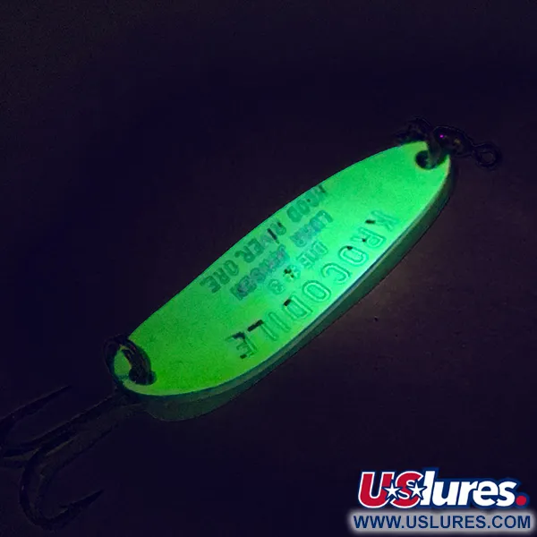Luhr Jensen Krocodile Die #3 UV Lepel, Chartreuse, 10g, UV, #7468