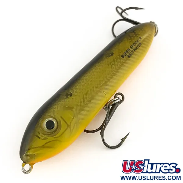 Heddon Excalibur Super Spook Saltwater, Olijf, 14g, Topwater, #7475