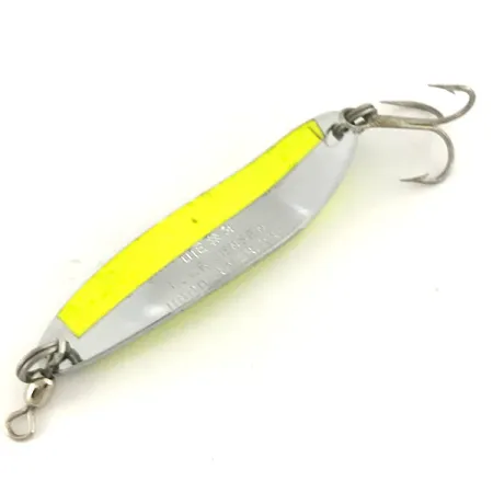 Luhr Jensen Krocodile Die #3 Lepel, Nikkel/Chartreuse, 10g, UV, #7483