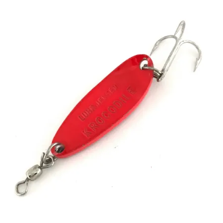 Luhr Jensen Krocodile UV Lepel, Rood / Zwart, 9g, UV-actief, #7485