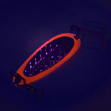 Luhr Jensen Krocodile UV Lepel, Rood / Zwart, 9g, UV-actief, #7485