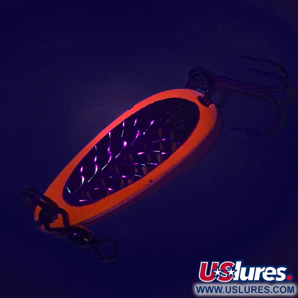 Luhr Jensen Krocodile UV Lepel, Rood / Zwart, 9g, UV-actief, #7485