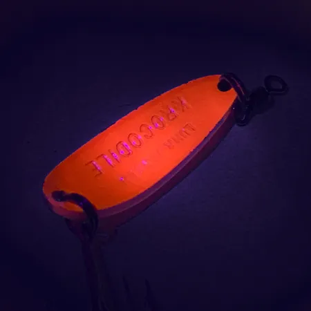 Luhr Jensen Krocodile UV Lepel, Rood / Zwart, 9g, UV-actief, #7485