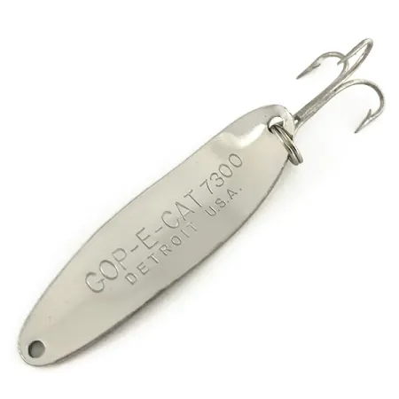 Dardevle Cop-E-Cat 7300 Lepel, Nikkel/Groen, 10g, Waggelactie, #7487