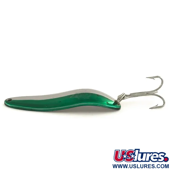 Dardevle Cop-E-Cat 7300 Lepel, Nikkel/Groen, 10g, Waggelactie, #7487