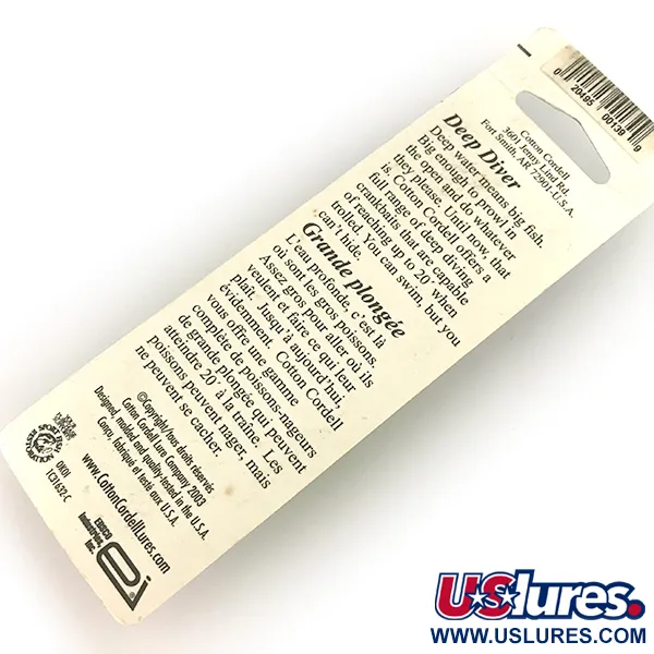 Cotton Cordell Wally Diver Plug, Chartreuse, 14g, Dieplopend, #7499