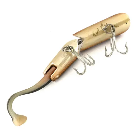 Fred Arbogast A.C. Plug Vintage Popper, Bruin, 28g, Geleed Lichaam, #7508