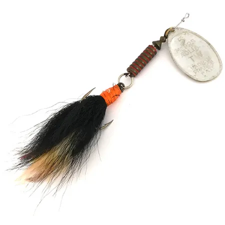 Mepps Aglia 5 dressed Spinner, Zilver, 14g, Behaarde dreg, #7521