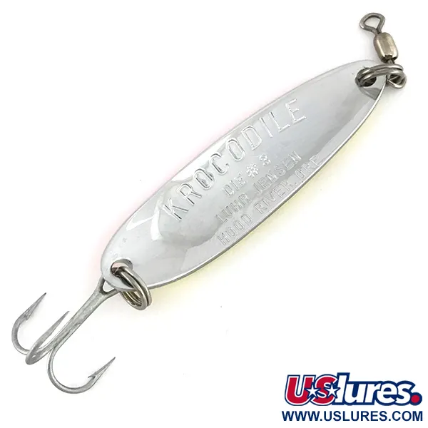 Luhr Jensen Krocodile Die #3 UV Lepel, Geel/Rood, 14g, UV-actief, #7523