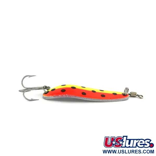 Luhr Jensen Krocodile Die #3 UV Lepel, Geel/Rood, 14g, UV-actief, #7523