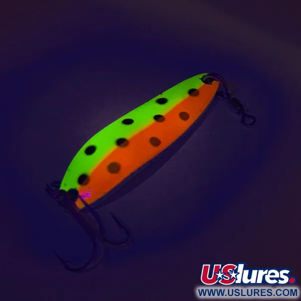 Luhr Jensen Krocodile Die #3 UV Lepel, Geel/Rood, 14g, UV-actief, #7523