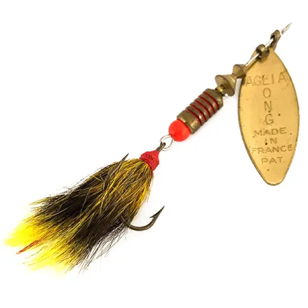 Mepps Aglia Long 2 Dressed, Messing, 7.3g, Eekhoornstaart, #7531