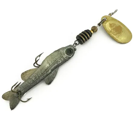 Mepps Comet Mino, Messing, 4.6g, Spinner met softbait #7561