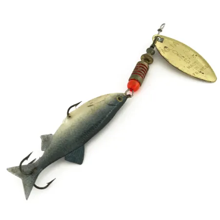 Mepps Aglia Long 2 Mino Spinner, Messing, 9g, Softbait-body, #7563