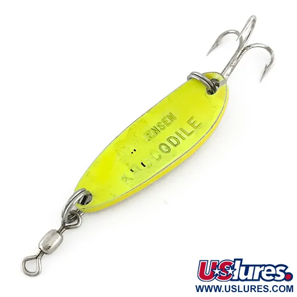 Luhr Jensen Krocodile UV Lepel, Yellow, 9g, UV-reactief, #7604