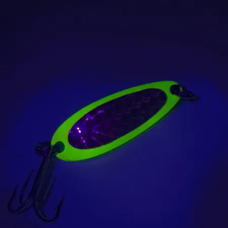 Luhr Jensen Krocodile UV Lepel, Yellow, 9g, UV-reactief, #7604