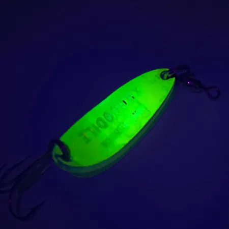 Luhr Jensen Krocodile UV Lepel, Yellow, 9g, UV-reactief, #7604