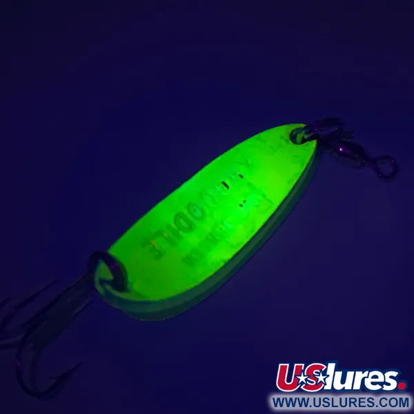 Luhr Jensen Krocodile UV Lepel, Yellow, 9g, UV-reactief, #7604