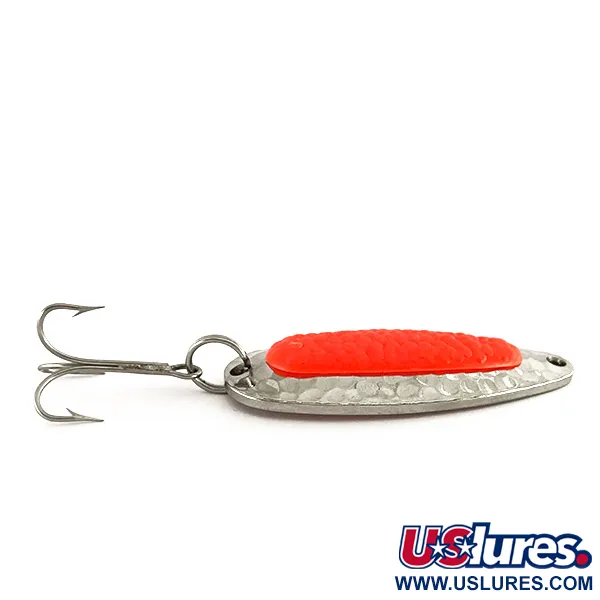 Blue Fox Pixee UV Lepel, Gehamerd Nikkel / Rood, 14g, UV, #7610