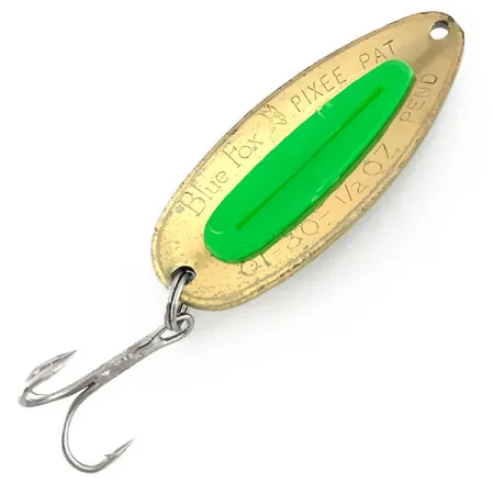 Blue Fox Pixee UV Lepel, Gold / Green, 14g, UV-actief, #7612