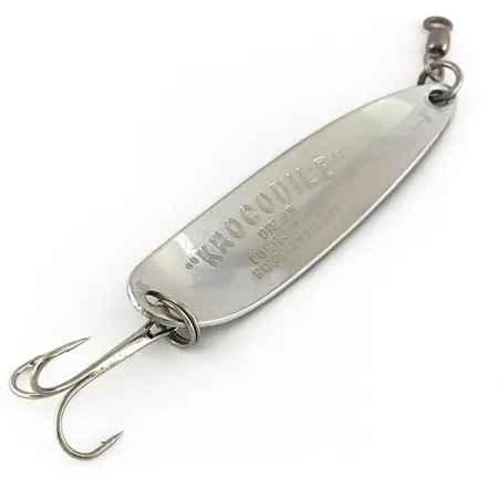 Luhr Jensen Krocodile Die #5 Lepel, Nikkel/Blauw, 23g, Vintage, #7630