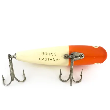 Boone Castana Popper, Rood / Wit, 10g, Cupped Mouth, #7643