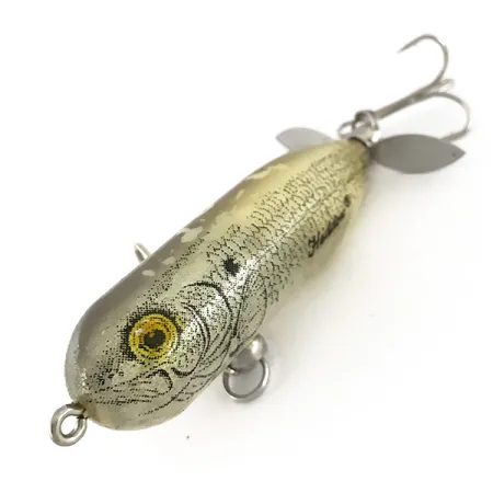 Heddon Baby Torpedo Oppervlaktelure, Zilver, 9g, Vintage, #7644