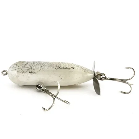 Heddon Baby Torpedo Oppervlaktelure, Zilver, 9g, Vintage, #7644